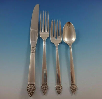 King Cedric By Oneida Sterling Silver Regular Size Place Setting(s) 4pc - Image 1 of 4