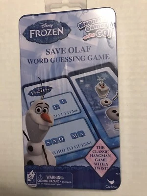 Disney Frozen Save Olaf Word Guessing Magnetic Games on the Go! Cardinal NEW - Image 1 of 2