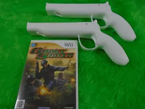 wii GHOST SQUAD + 2 PRO Revolver Light Guns - Picture 1 of 5