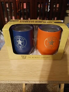Houston Astros Stemless Wine Glass Tumbler Set New - Picture 1 of 5