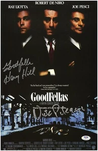 Henry Hill & Nicholas Pileggi Signed Goodfellas 11x17 Poster PSA/DNA #AJ60153 - Picture 1 of 1