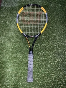 Wilson Energy Titanium SoftShock Tennis Racket Yellow/Black 4-1/4 Grip - Picture 1 of 8