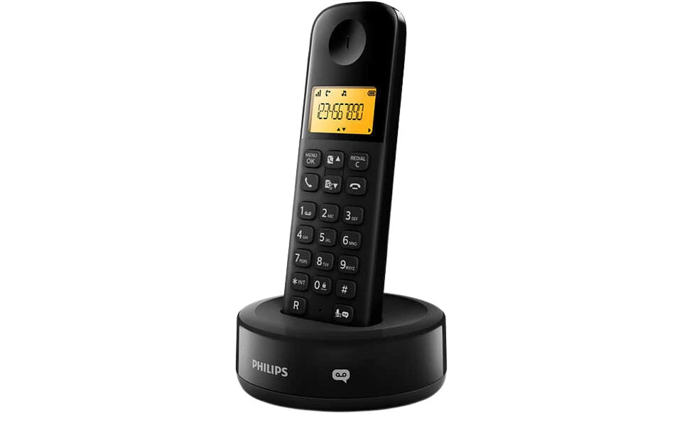 Philips D1651B/01 DECT Schnurloses - Schwarz