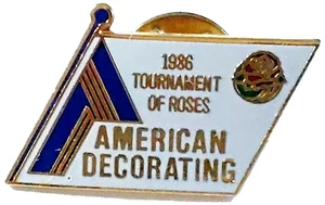 Rosenparade 1986 American Decorating 97th Tournament of Roses Anstecknadel - Bild 1 von 2