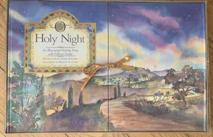 Holy Night An Illuminated Nativity Story Fold-Out Creche Book Christmas Jesus - Picture 1 of 10