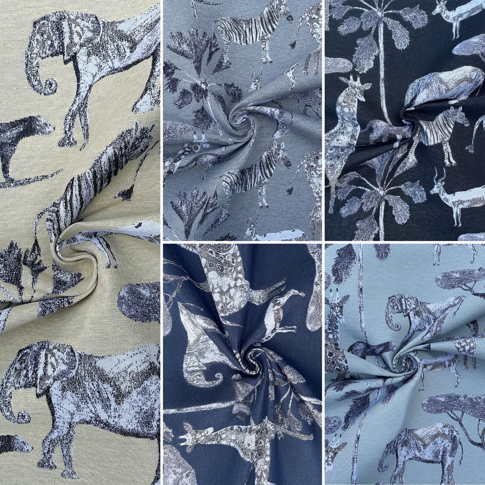 Tapestry Jacquard Sabana Safari Animals Upholstery Furnishing Curtaining Fabric — 第 1/1 张图片