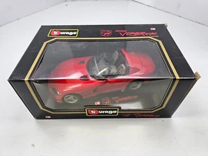 Vintage Burago 1:18 Scale Die Cast Red Dodge Viper RT/10 1992 - Picture 1 of 5