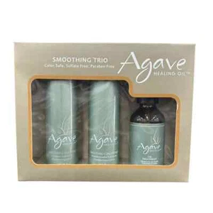 Agave Heilöl Glättung Trio. Shampoo 3 Unzen, Conditioner 3 Unzen & Öl 2 Unzen - Bild 1 von 1