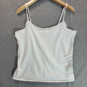 George Sleeveless Tank Vest Women Size 18 2XL White Scoop Neck - Picture 1 of 9