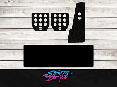 STEALTH DECALS Fits Fanatec V1 V2 V3 Clubsport Pedal Plate & Heel Grip Mod Sim Racing Drifting