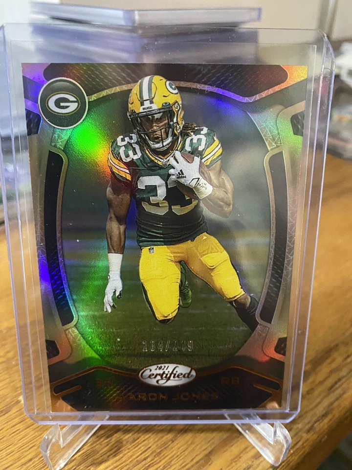 2021 Panini Certified NFL - Aaron Jones Bronze Holo #d/249- Green Bay Packers - Image 1 of 1