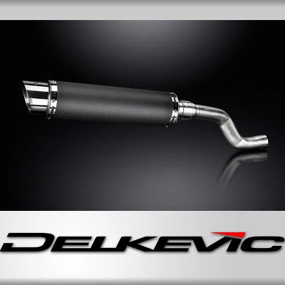 Kit silenciador de escape de carbono redondo Yamaha XT500 TT500 1977-1989 14" - Imagem 1 de 4