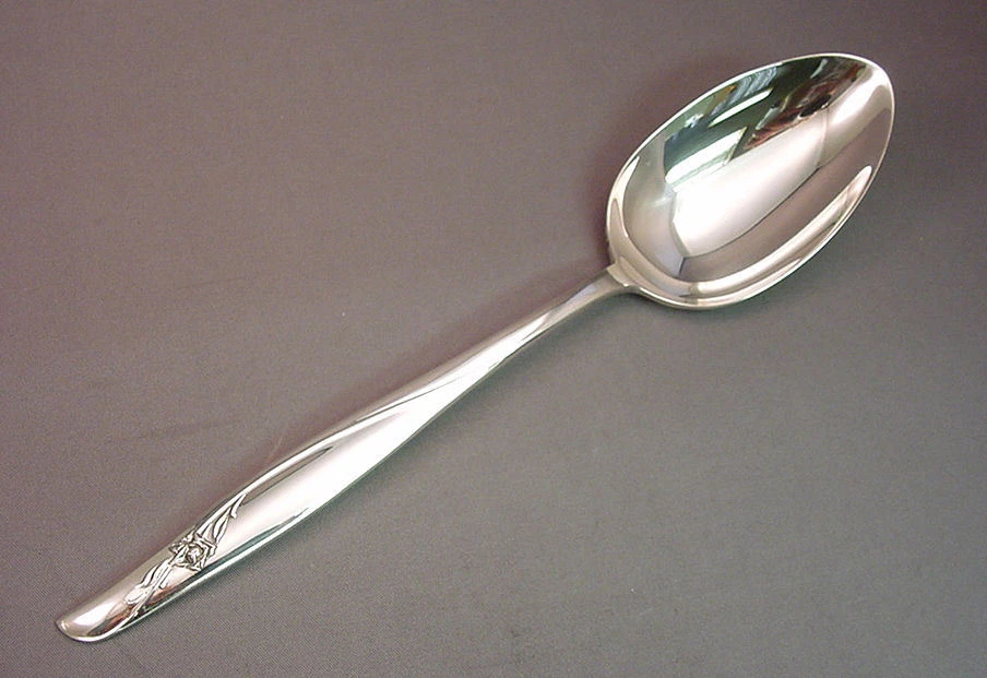 МОРСКАЯ РОЗА - СТОЛОВАЯ СЕРВИРОВОЧНАЯ ЛОЖКА GORHAM ИЗ ЧИСТОГО СЕРЕБРА - Изображение 1 из 1