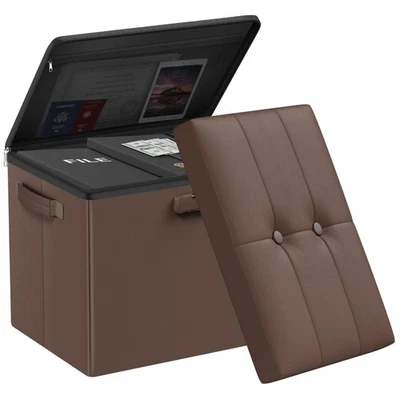 Taburete de almacenamiento ignífugo multiusos, bloqueable y resistente al agua - 47L Foto 1 de 4