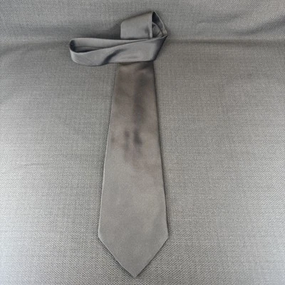 Geoffrey Beene Solid Black Mens Tie 100% Polyester 57 x 4 Necktie Short - Image 1 of 4