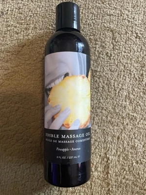 Earthly Body Edible Massage Oil 8oz - Pineapple - Image 1 of 3