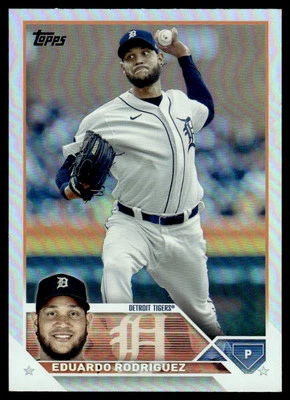 2023 TOPPS SILVER FOIL Eduardo Rodriguez Detroit Tigers - Image 1 of 2