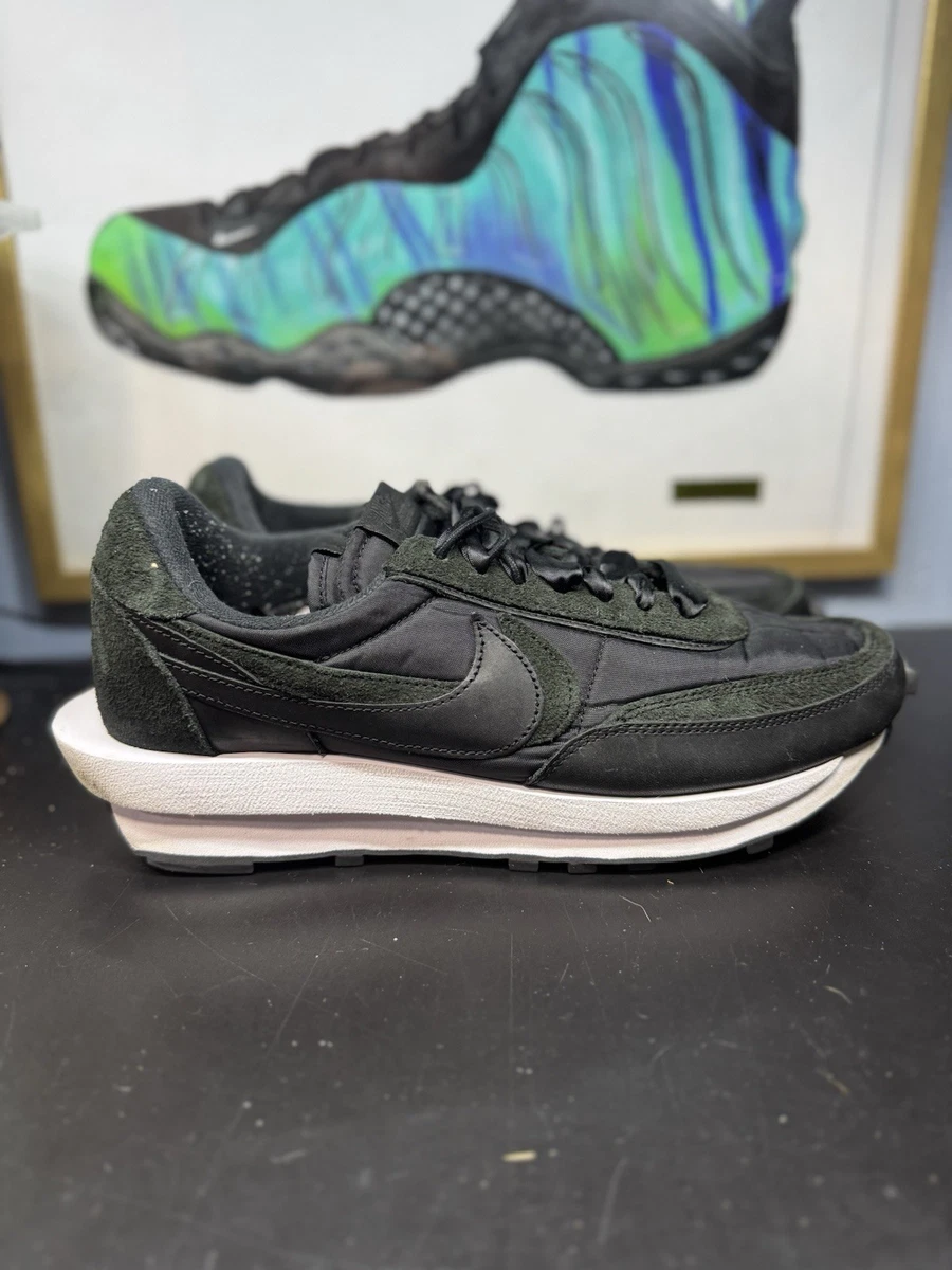 Nike sacai x LDWaffle Black Nylon for Sale | Authenticity