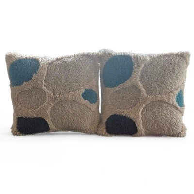 DUSEN DUSEN x West ElmShaggy Color Block Pillow Covers & Inserts - Image 1 of 3