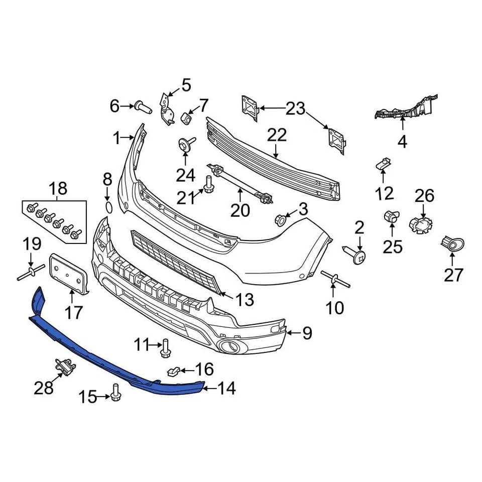 For Ford Explorer 2011-2015 Ford BB5Z17626CB Front Valance Panel Foto 1 de 1
