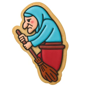 Baba Yaga Witch Cookie Cutter - 4x2.66" Creative Kids Party Design - Picture 1 of 6