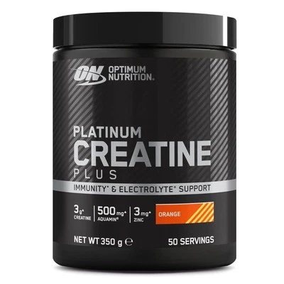 OPTIMUM NUTRITION PLATINUM CREATINE PLUS IMMUNITY ELECTROLYTE 350G ORANGE