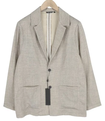 Blazer para hombre Antony Morato 3XL marrón claro de un solo pecho muesca forrado con botones Foto 1 de 4