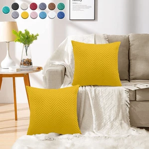 2,4 Pcs Cushion Covers Farmhouse Modern Nordic Style Soft Pillow Cases 45X45 cm - Picture 1 of 145