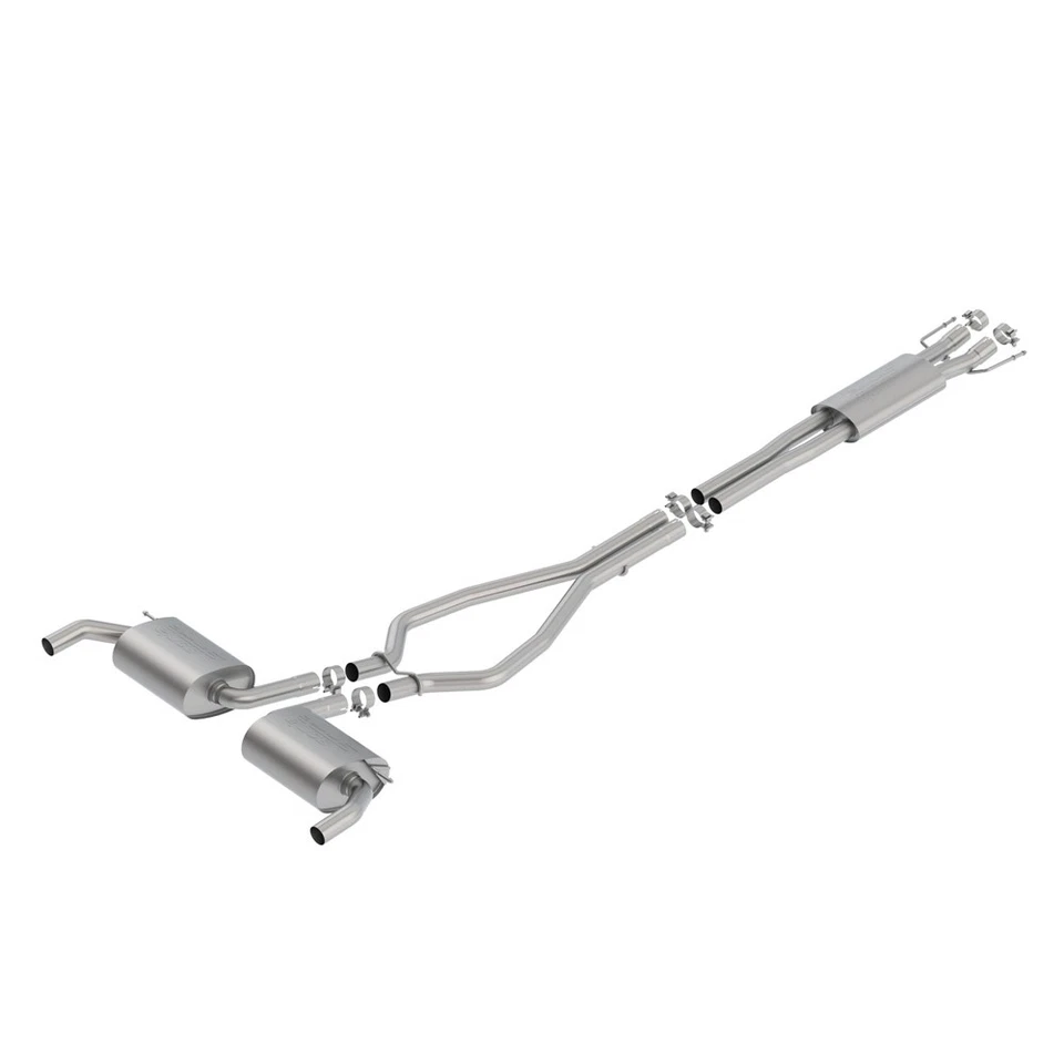 Escape trasero Borla 140766 tipo S acero inoxidable gato para Ford Edge ST 2019-2021 2,7 V6 Foto 1 de 4