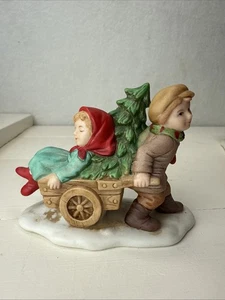 Lefton handbemalt Kolonialdorf Mary und Jack Cobb, #07825, 1990, signiert - Bild 1 von 3