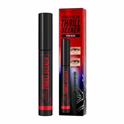 Mascara pour cils Rimmel London Volume Thrill Seeker Nº 004 Pitch Black Nº 00 - Photo 1/3