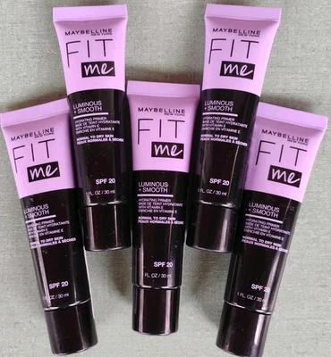 Maybelline Fit Me! Luminous + Smooth Primer paquete de 5 30 ml 1 oz SPF20 caducidad 2/2027 Foto 1 de 2