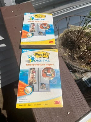 3M Post-It Digital Sticky Picture Paper For Inkjet/Photo Printers 4x6” 65-Sheets - Image 1 of 2