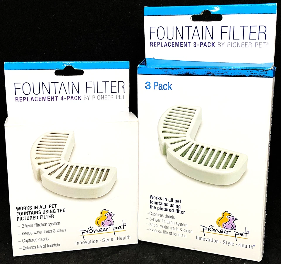 Paquete de dos reemplazos de filtro de fuente de riego potable Pioneer Pet Foto 1 de 4