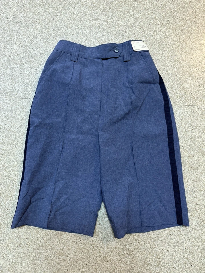 NWT WOMENS US POSTAL SHORTS BLUE SIZE 6 USA Made Polyester Talon Zip - Image 1 of 4