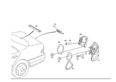 Lámpara trasera original Mercedes-Benz 210-820-35-64-64 Foto 1 de 2