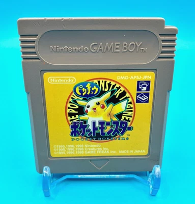 Pokemon Yellow Pikachu Version Game Boy Cartridge Japan Tested New Battery - Image 1 of 4