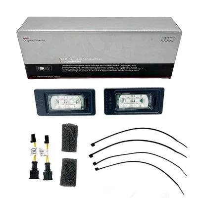 Original Audi A4 A5 Q5 RS5 LED Kennzeichenleuchte Nachrüstsatz 8K0052110  - Bild 1 von 4