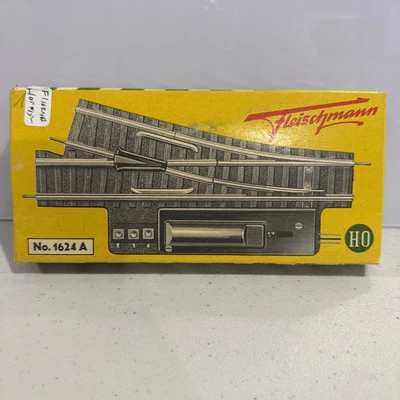 INTERRUPTOR VINTAGE ESCALA HO FLEISCHMANN N.º1624A PARA MAQUETA VÍAS DE TREN EN CAJA Foto 1 de 4