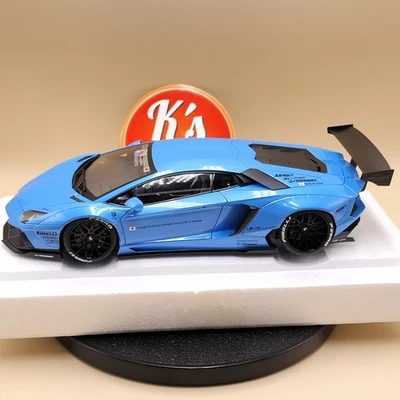 AUTOart 1/18 Lamborghini Aventador LB-Works azul cielo metálico 79107 Liberty Walk Foto 1 de 4