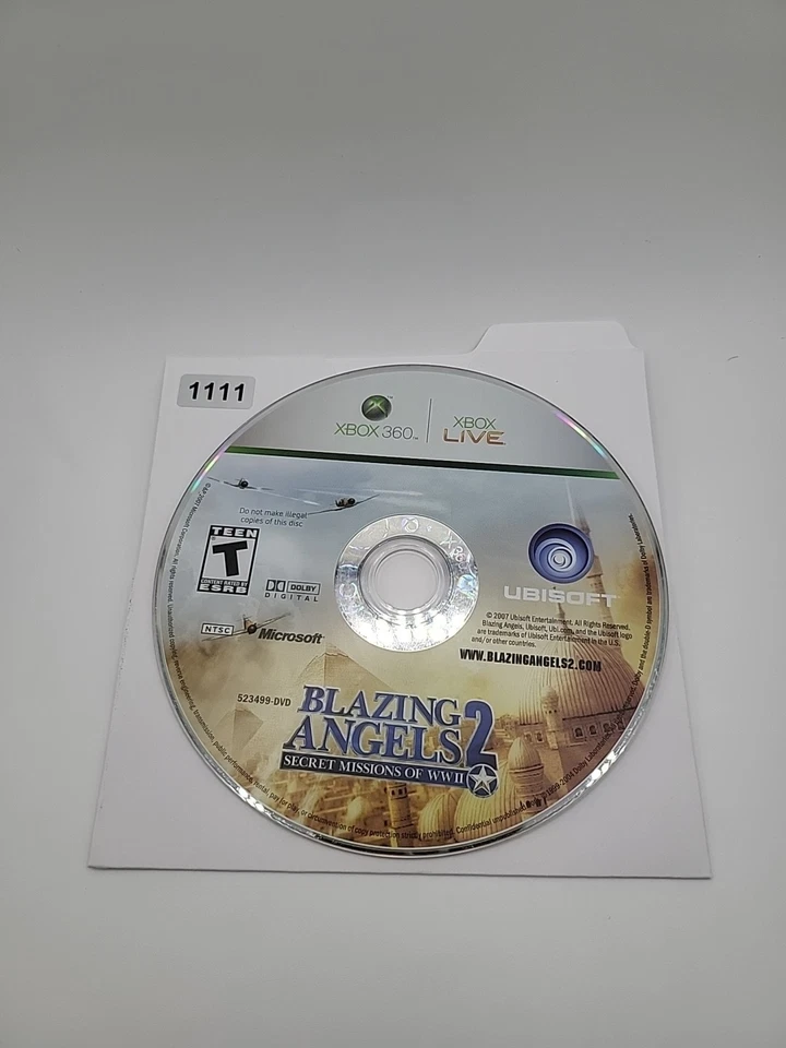 Xbox 360 - Blazing Angels 2 Secret Missions of WWII Disco Solo SIN SEGUIMIENTO USPS Foto 1 de 1