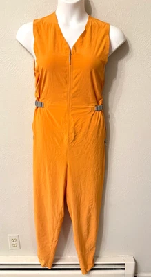 Mono Sarala Lululemon 2020 talla M mandarina cremallera frontal cremallera tobillo cinturón Foto 1 de 4