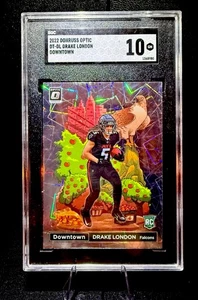 Drake London 2022 Optic #DT-DL Downtown / (SSP) Rookie SGC 10 - Bild 1 von 2