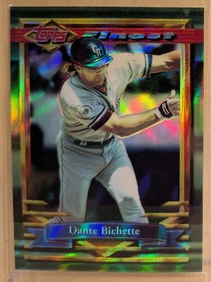 Topps Finest Refractor #59 1994 Dante Bichette Rockies raro paralelo icónico Foto 1 de 2