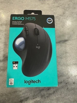 Logitech ERGO M575 (910-005869) Wireless Trackball Mouse - Black - Image 1 of 2