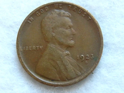 Moneda de centavo de trigo Lincoln 1923 S Foto 1 de 2