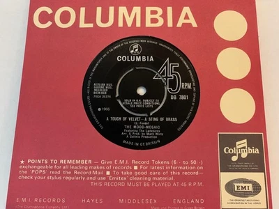 MOOD MOSAIC Touch Of Velvet A Sting Of Brass MOD THEME 1966 Columbia DB7801 VG+ - Image 1 of 2