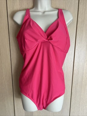 Speedo Women's Shaping Cross Knot Swim suit Swimming Costume Pink UK 18 - Image 1 of 4