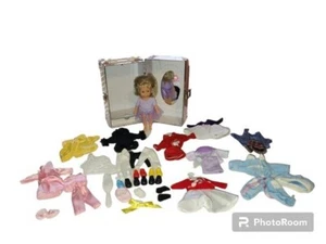 Lillian Vernon 7" Mini Blonde Doll & Trunk Clothes and Accessories Lot Vinyl - Picture 1 of 21
