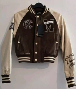 NEU MIT ETIKETT MERCIER VARSITY JACKE GRÖSSE XS 8 NIE GETRAGEN BRAUN & BEIGE SELTEN ATEMBERAUBEND - Bild 1 von 4